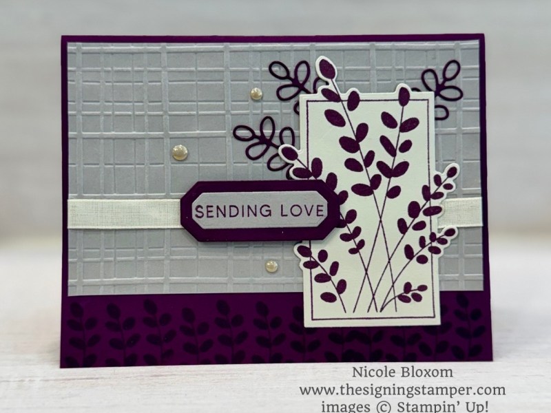 Friendly Foliage Sending Love Card for Happy Inkin’ Thursday Blog&nbsp;Hop