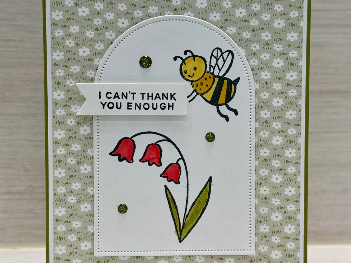 Cute As A Bug Thank You Card for Happy Inkin’ Thursday Blog&nbsp;Hop