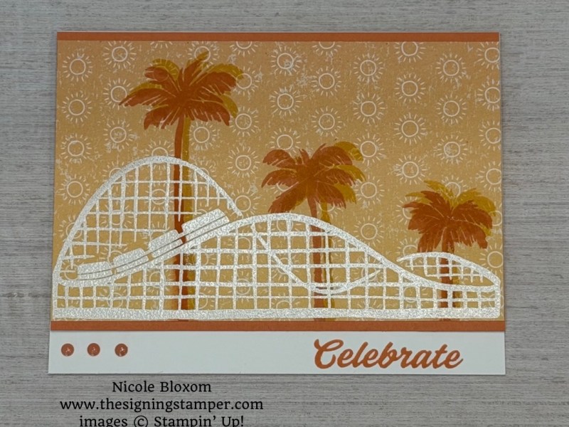 Beach Boardwalk Celebrate Card for Happy Inkin’ Thursday Blog&nbsp;Hop